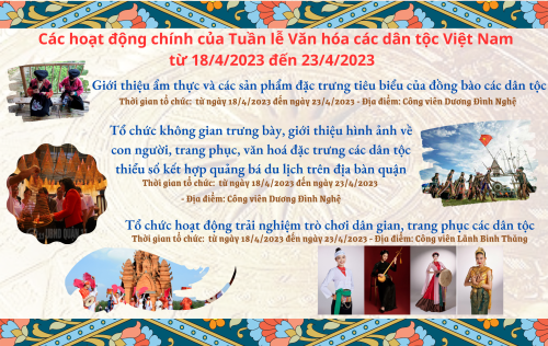 Sự kiện: Chuỗi hoạt động kỷ niệm 15 năm Ngày Văn hóa các dân tộc Việt Nam (19/4/2008-19/4/2023) và chào mừng 77 năm Ngày truyền thống công tác dân tộc (03/5/1946-03/5/2023)