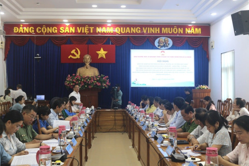 Tiếp đoàn khảo sát, đánh giá của ban thường trực Ủy ban MTTQ Việt Nam Thành phố Hồ Chí Minh về xây dựng khu dân cư, phường sạch, xanh, thân thiện môi trường và khu dân cư đoàn kết – nghĩa tình – tự quản giai đoạn 2022 – 2024
